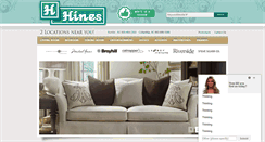 Desktop Screenshot of hinesfurniture.com